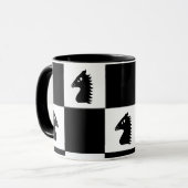 チェス盤 マグカップ (正面左)