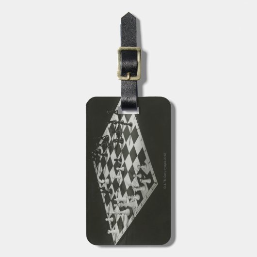 チェス盤 ラゲッジタグ (正面縦)