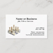 チェス盤 名刺 (正面)