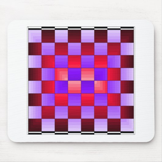 チェス盤X1 CricketDianeスペクトル色 マウスパッド (正面)