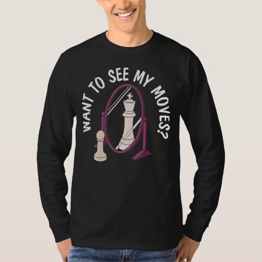 チェス移動スポーツグランドマスターボードゲームチェス遊ス Tシャツ (正面)