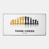 チェス考えチェスセットピースアドバイス デスクマット (正面)