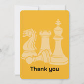 チェス誕生日招待ゲームテーマ画像付き 招待状 (裏面)