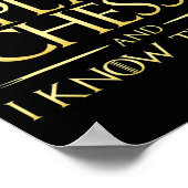 チェス遊と私はチェスのプレーヤーを知っている ポスター (角)