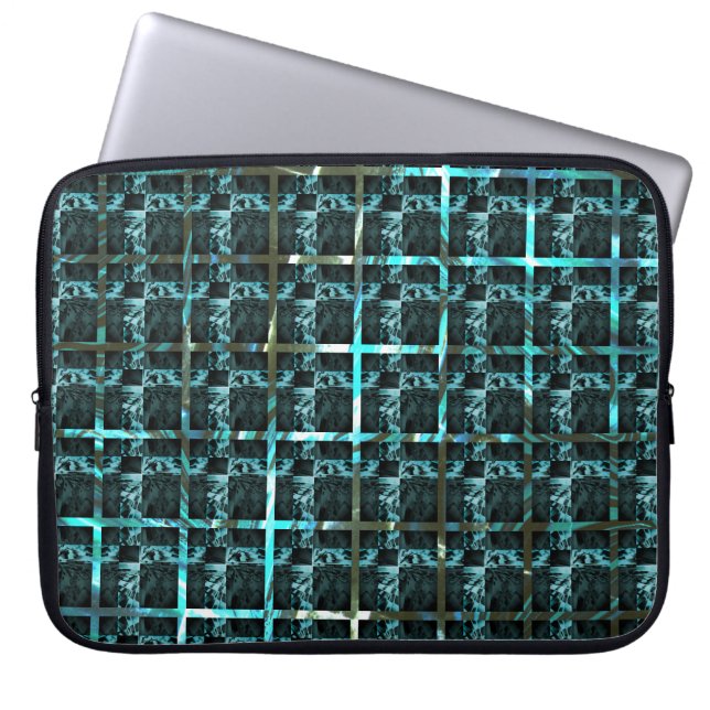 チェス違うス、マス、または画像のグリッド下？ ラップトップスリーブ (正面)