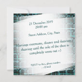 チェス違うス、マス、または画像のグリッド下？ 招待状 (裏面)