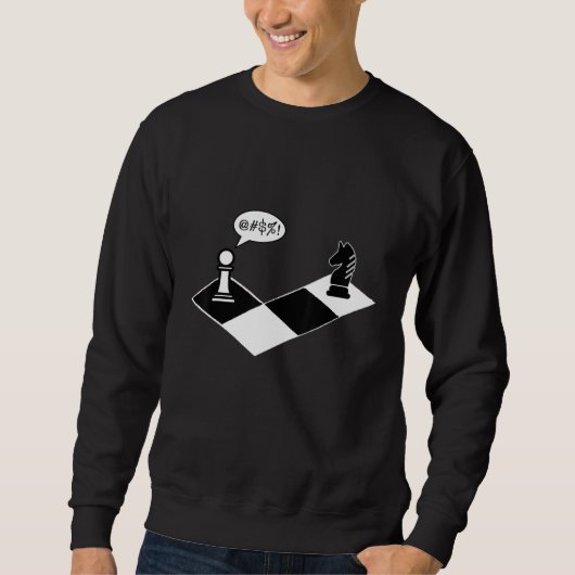 チェス部 おもしろ チェックメイト Tシャツ ナイト (正面)