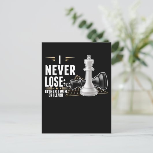 チェス頭が切れる選手ボ知性があるードゲーム ポストカード (スタンド正面)