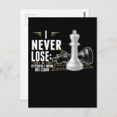 チェス頭が切れる選手ボ知性があるードゲーム ポストカード (正面/裏面)