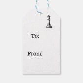 チェス駒のギフトラベル ギフトタグ (裏面)