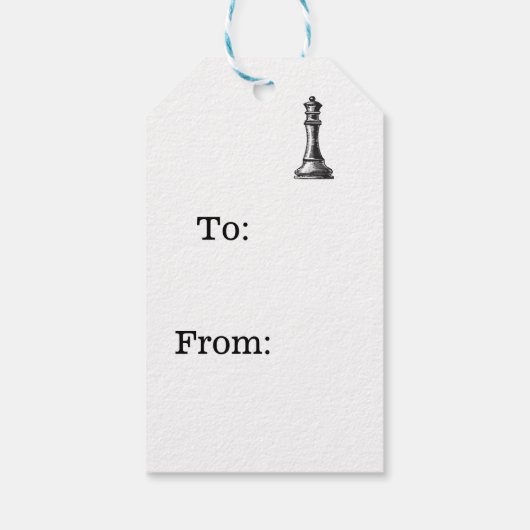 チェス駒のギフトラベル ギフトタグ (裏面)