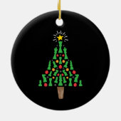 チェス駒のクリスマスツリー セラミックオーナメント (裏面)