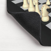 チェス駒のチェス盤 – カスタムマウスパッド マウスパッド (コーナー)