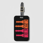 チェス駒の化学要素 ラゲッジタグ (正面縦)