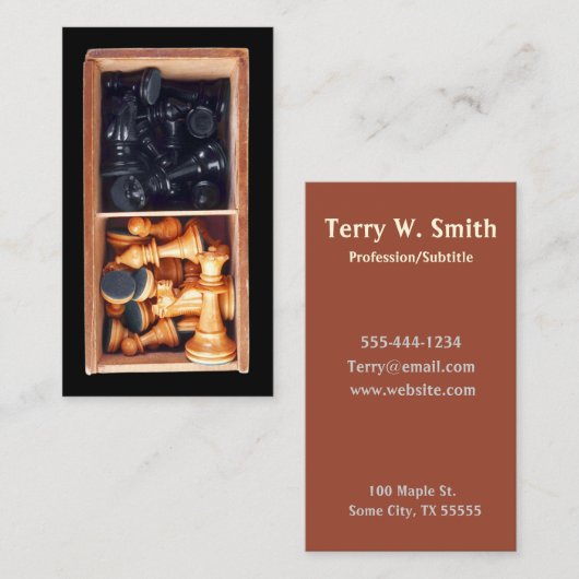 チェス駒の名刺 名刺 (正面/裏面)