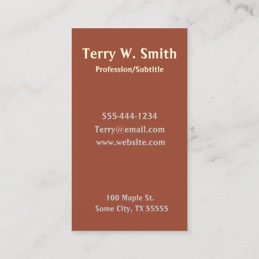 チェス駒の名刺 名刺 (裏面)