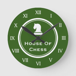 チェス駒の壁掛け時計カスタム引用文またはことわざ ラウンド壁時計