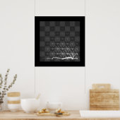 チェス駒の旅（ホワイトキング） ポスター (キッチン)