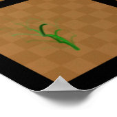 チェス駒の旅、比較（緑の線） ポスター (角)