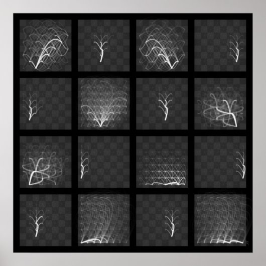 チェス駒の旅（白の駒、四角） ポスター (正面)