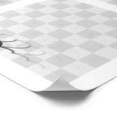 チェス駒の旅(黒の側) ポスター (角)