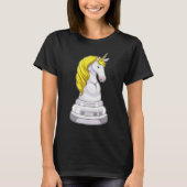 チェス駒の騎士ユニコーンチェス Tシャツ (正面)