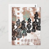 チェス駒はがき ポストカード (正面/裏面)