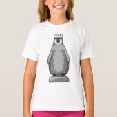 チェス駒キングとしてのペンギン Tシャツ (正面)