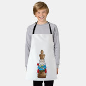 チェス駒キングチェス エプロン (着用した状態)