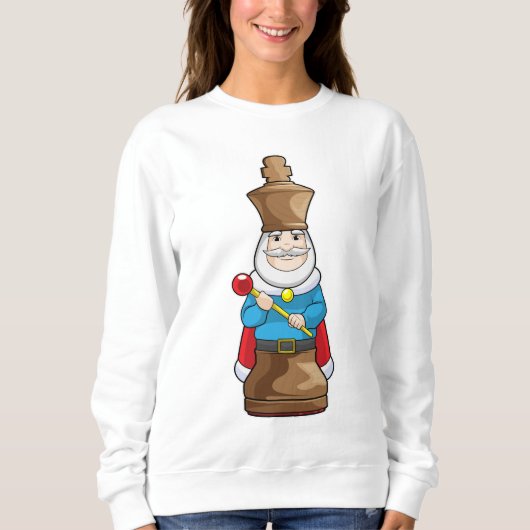 チェス駒キングチェス スウェットシャツ (正面)