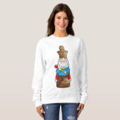 チェス駒キングチェス スウェットシャツ (正面フル)