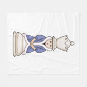 チェス駒クイーンチェス フリースブランケット (正面(横))