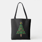 チェス駒クリスマスツリー トートバッグ (裏面)