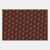 チェス駒クリスマスツリー ラッピングペーパーシート (正面3)