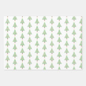 チェス駒クリスマスツリー ラッピングペーパーシート (正面2)