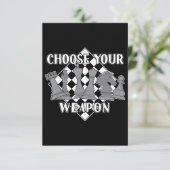 チェス駒ゲーム戦略ギフトChess Player 出欠カード (スタンド正面)