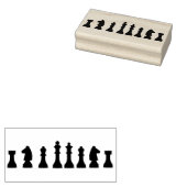 チェス駒シルエットアートスタンプ ラバースタンプ (押印)