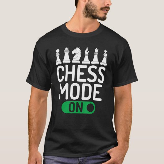 チェス駒チェスのチェスモード Tシャツ (正面)