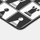 チェス駒デザインデスクマット デスクマット (コーナー)