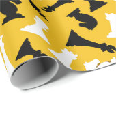 チェス駒デザイン包装紙 ラッピングペーパー (ロールコーナー)