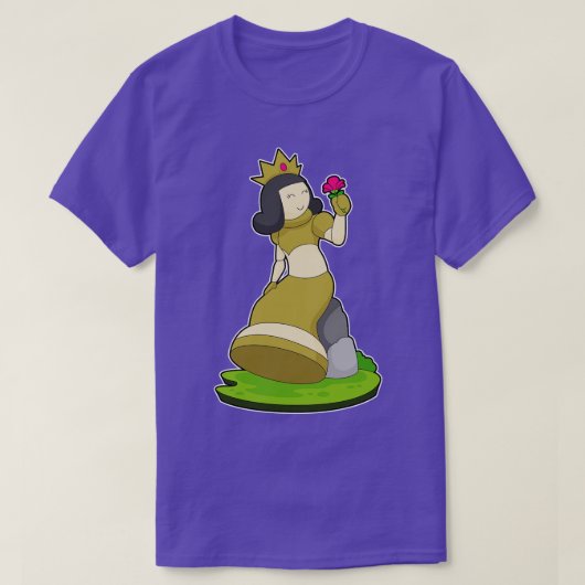 チェス駒フラワーチェス Tシャツ (デザイン正面)