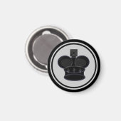 チェス駒ブラックキング マグネット (正面/裏面)