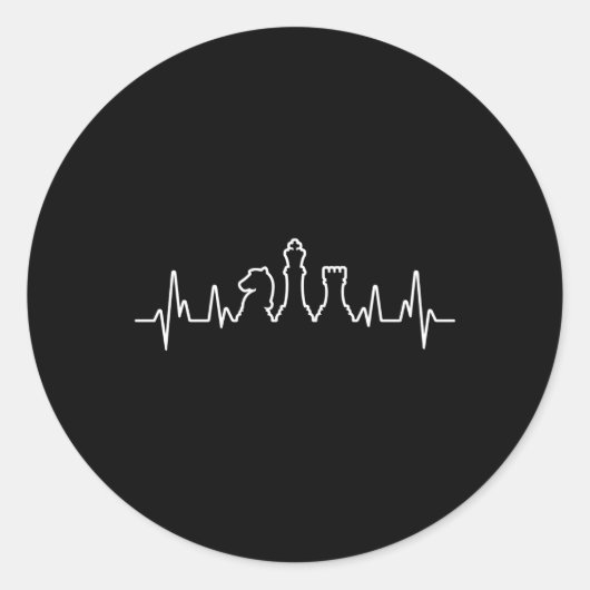 チェス駒ヘビーチェスプレーヤー ラウンドシール (正面)