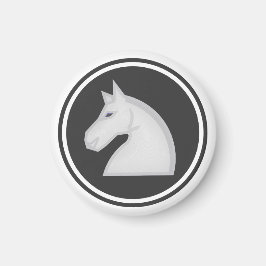 チェス駒ホワイトナイト マグネット