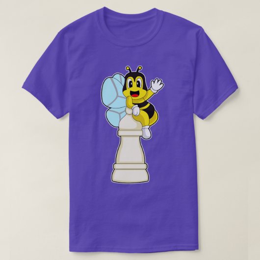 チェス駒ポーンビーチェス Tシャツ (デザイン正面)