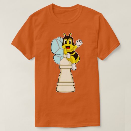 チェス駒ポーンビーチェス Tシャツ (デザイン正面)