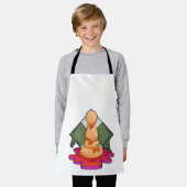 チェス駒ポーン エプロン (着用した状態)