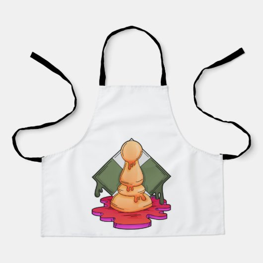 チェス駒ポーン エプロン (正面)