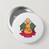 チェス駒ポーン 缶バッジ (正面&裏面)