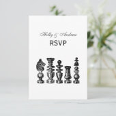チェス駒ヴィンテージアート 出欠カード (スタンド正面)